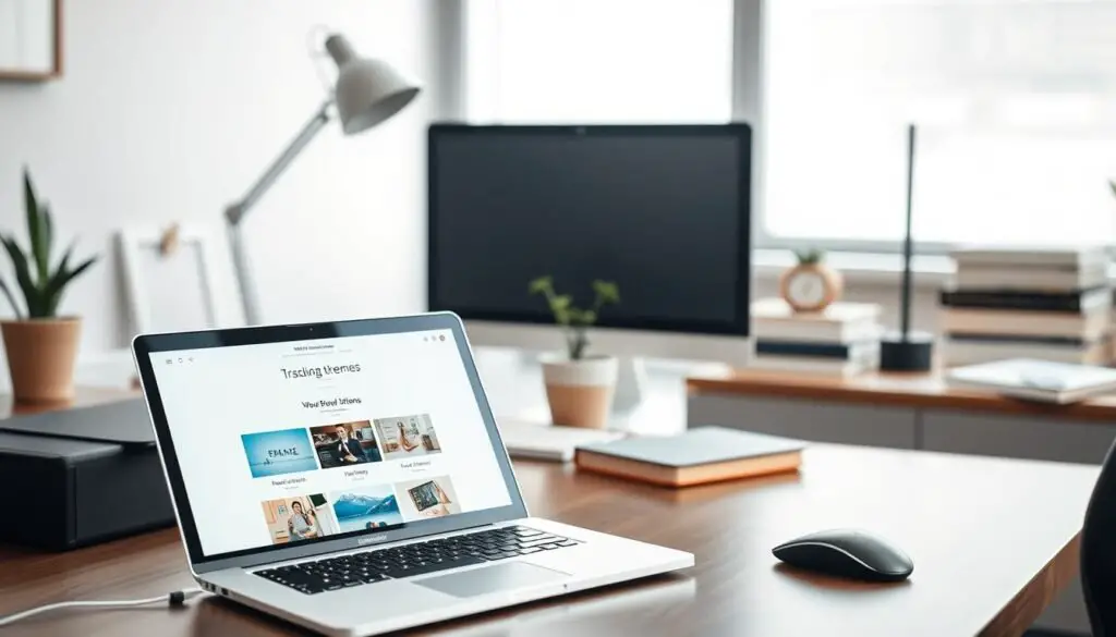 blog theme selection